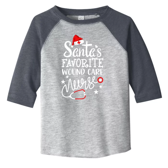 SantaS Favorite Wound Care Nurse Merry Christmas Nurse Crew Gift Toddler Fine Jersey T-Shirt