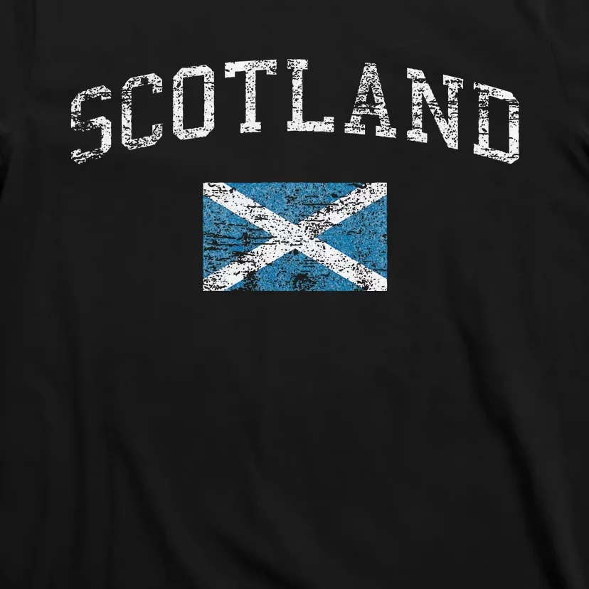 Scotland For Women Faded Scottish Flag T-Shirt