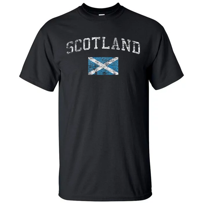 Scotland For Women Faded Scottish Flag Tall T-Shirt