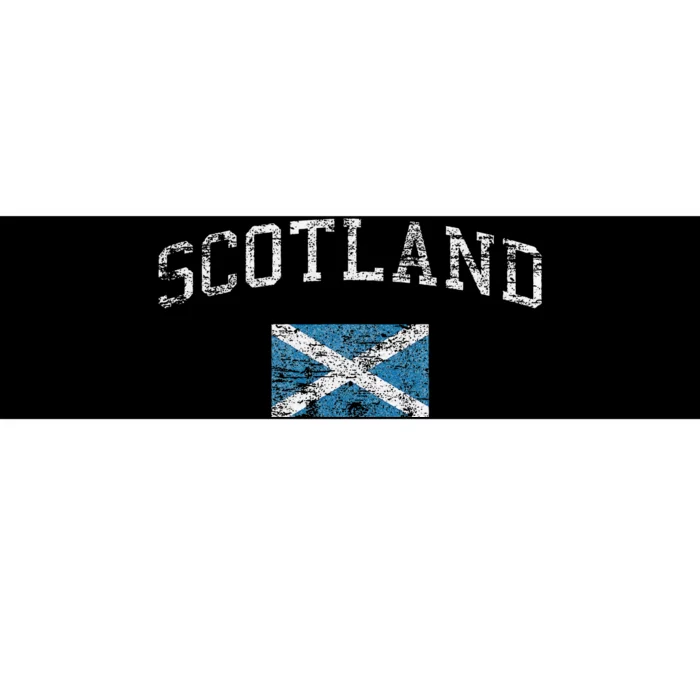 Scotland For Women Faded Scottish Flag Bumper Sticker