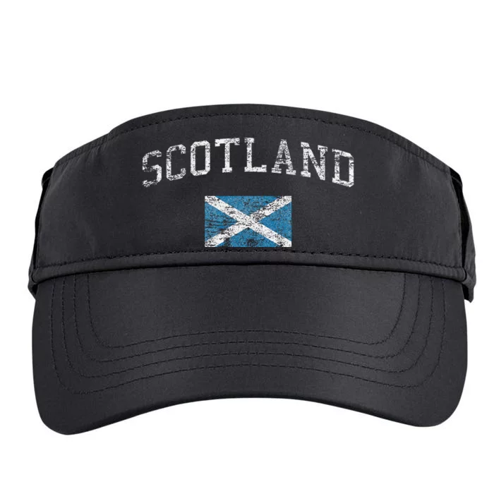 Scotland For Women Faded Scottish Flag Adult Drive Performance Visor