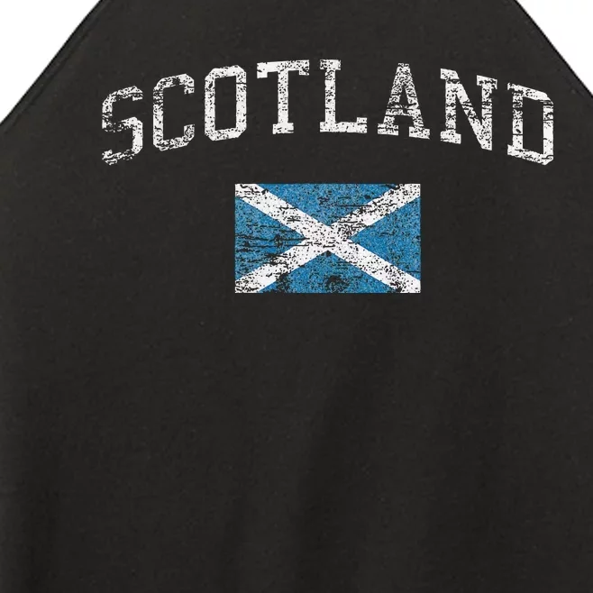 Scotland For Women Faded Scottish Flag Women’s Perfect Tri Rocker Tank