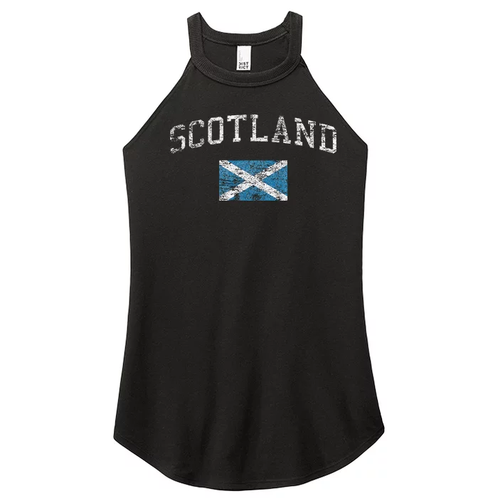 Scotland For Women Faded Scottish Flag Women’s Perfect Tri Rocker Tank