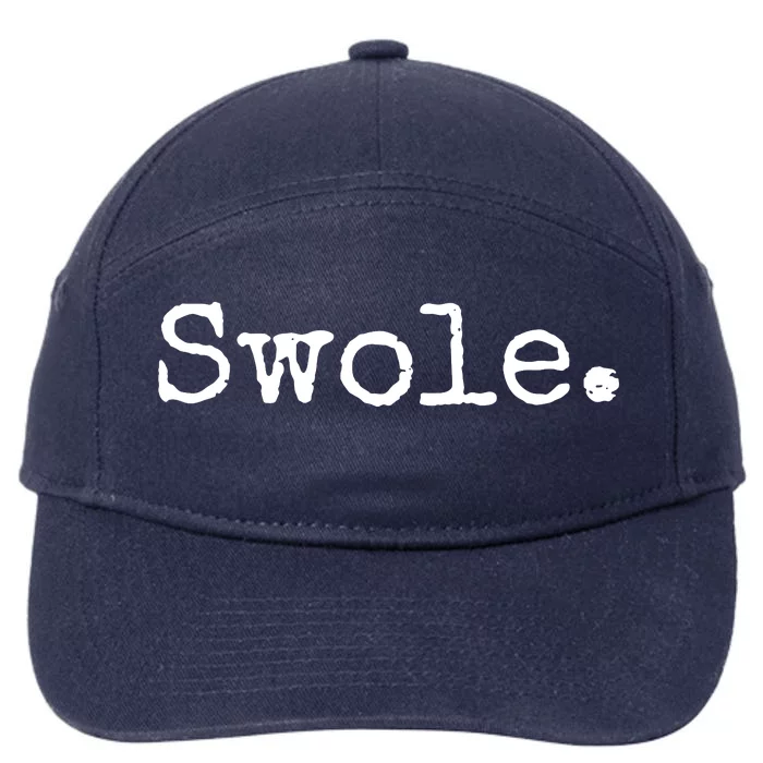 Swole Funny Weight Lifting 7-Panel Snapback Hat