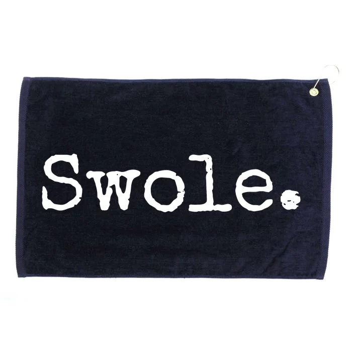 Swole Funny Weight Lifting Grommeted Golf Towel