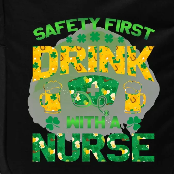 Safety First With A Nurse St Patricks Day Irish Gift Impact Tech Backpack