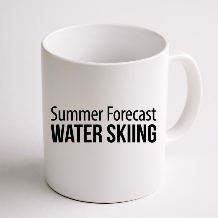 Summer Forecast Water Skiing Gift Front & Back Coffee Mug