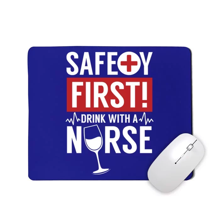 Safety First With A Nurse Medical Emergency Gift Mousepad