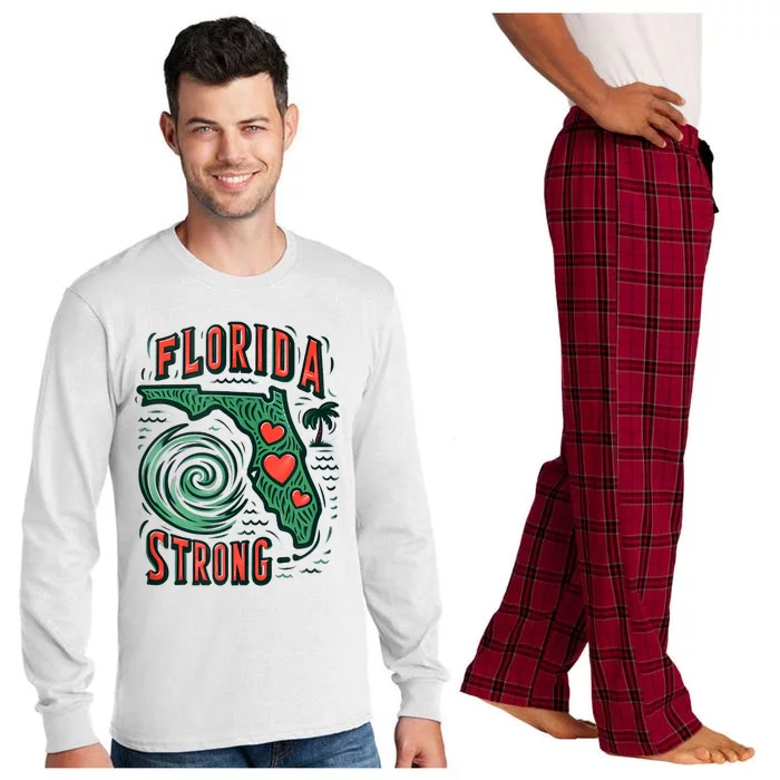 Support Florida Western Pray For Florida Strong Long Sleeve Pajama Set