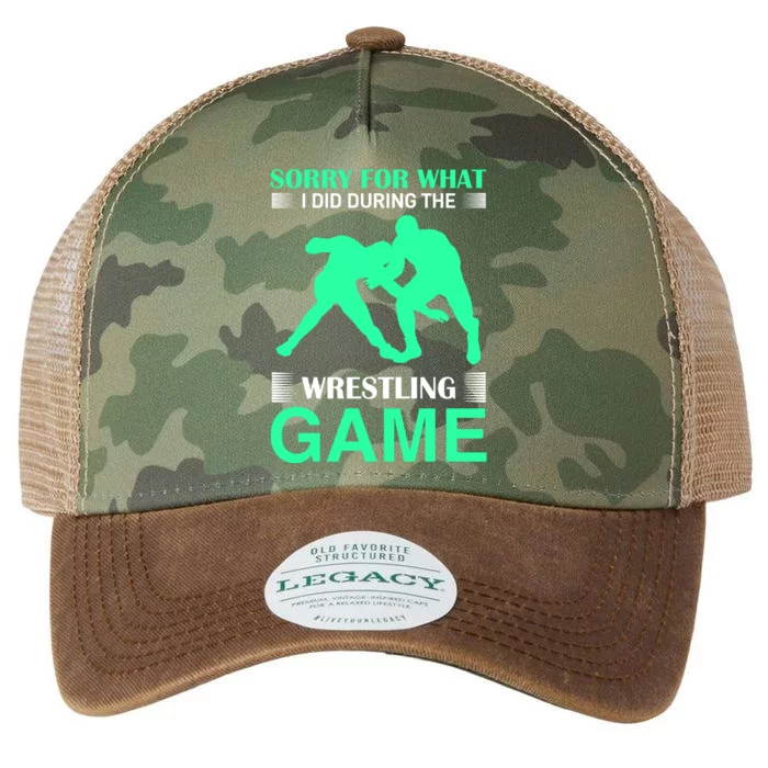 Sorry For What I Did During The Wrestling Game Legacy Tie Dye Trucker Hat