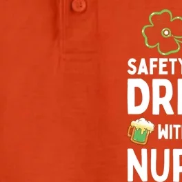 Safety First With A Nurse Beer Lovers St Patricks Day Cool Gift Dry Zone Grid Performance Polo