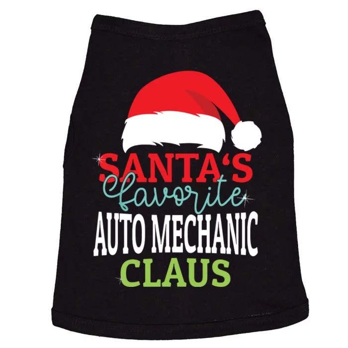 Santas Favorite Xmas Auto Mechanic Christmas Claus Pjs Doggie Tank