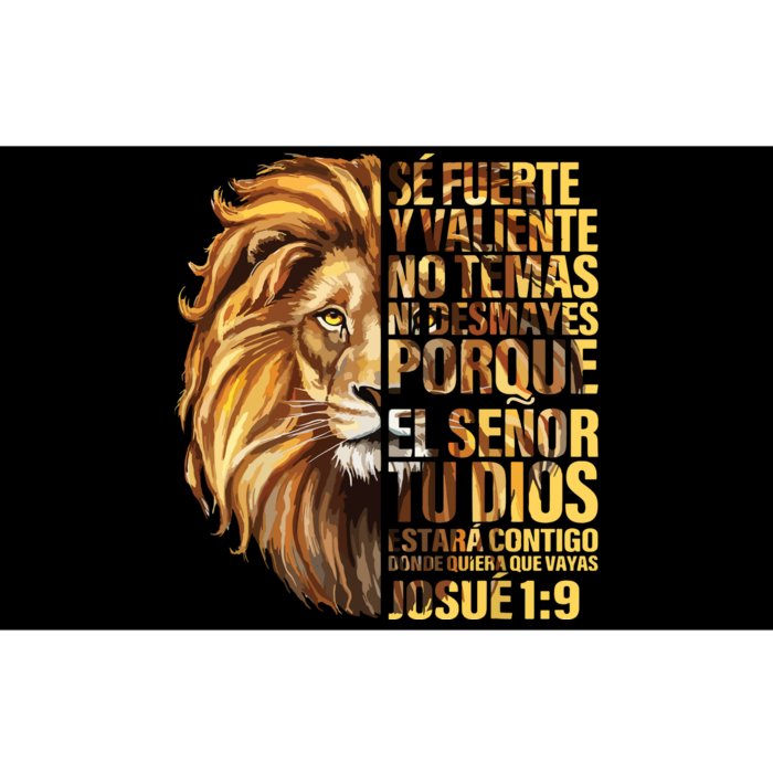 Se Fuerte Y Valiente Spanish Christian Faith Bible Verse Bumper Sticker