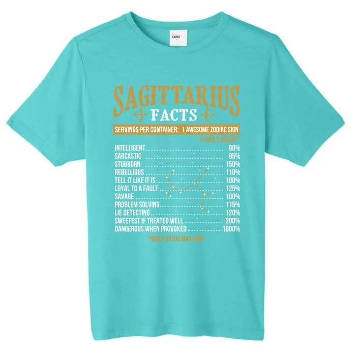 Sagittarius Facts Zodiac Sign Astrology Symbol Horoscope Great Gift ChromaSoft Performance T-Shirt