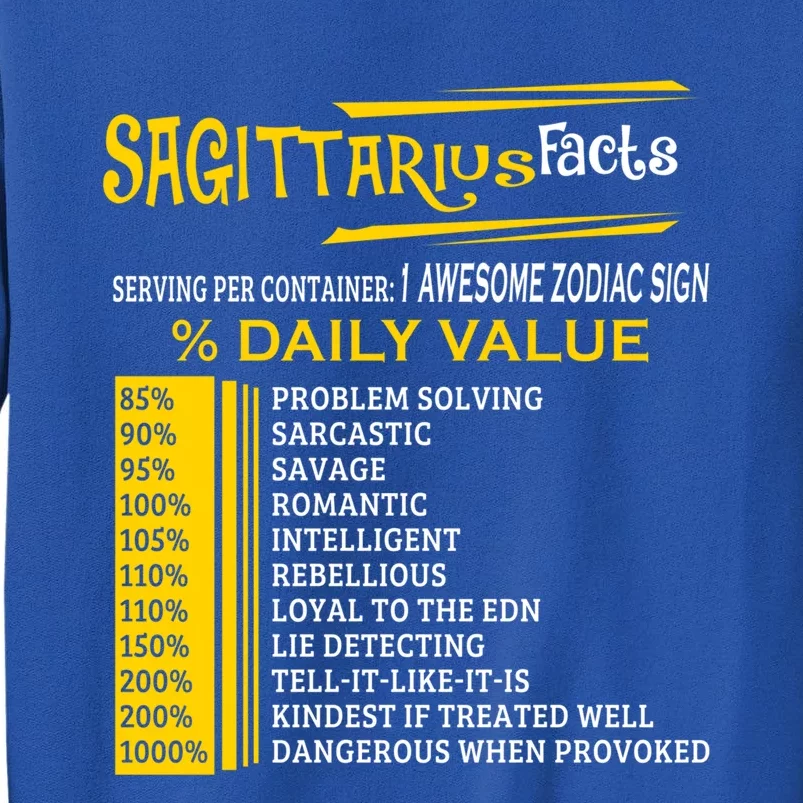 Sagittarius Facts Zodiac Born In November 22 December 21 Gift Tall Sweatshirt