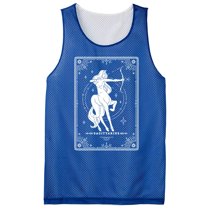 Sagittarius Female Zodiac Sign Cool Gift Mesh Reversible Basketball Jersey Tank