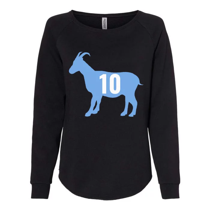 Soccer Goat 10 Argentina Womens California Wash Sweatshirt