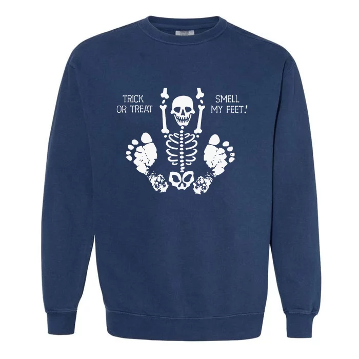 Skeleton Gildan 18000 Halloween Skull Funny Garment-Dyed Sweatshirt