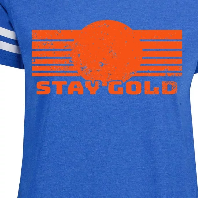 Stay Gold 1980s Outsiders Enza Ladies Jersey Football T-Shirt