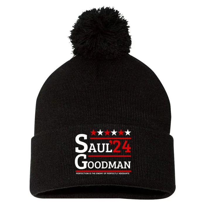 Saul Goodman 24 Perfection Is The Enemy Of Perfectly Adequate Pom Pom 12in Knit Beanie