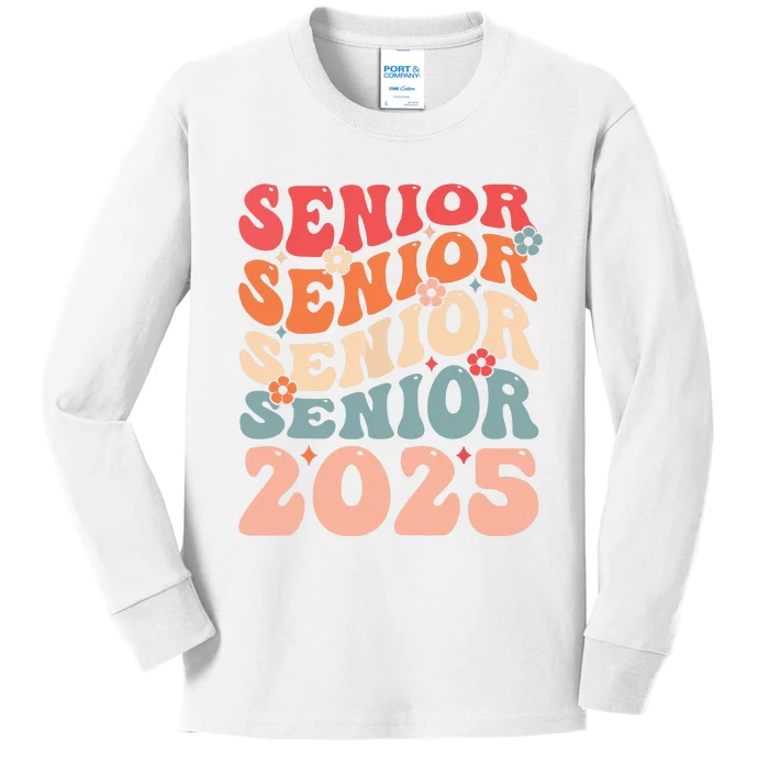 Seniors Graduation 2025 Kids Long Sleeve Shirt