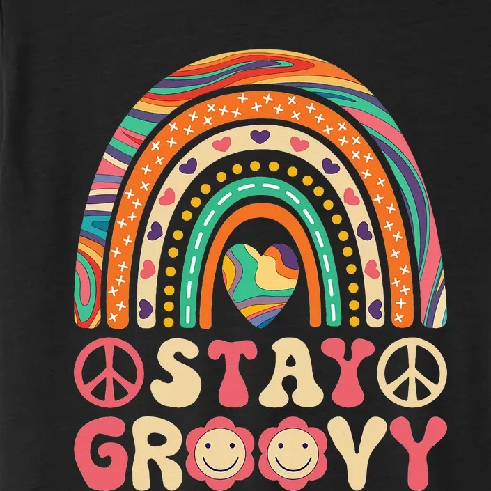 Stay Groovy 60s Outfit 70s Theme Costume Cute Rainbow Hippie ChromaSoft Performance T-Shirt