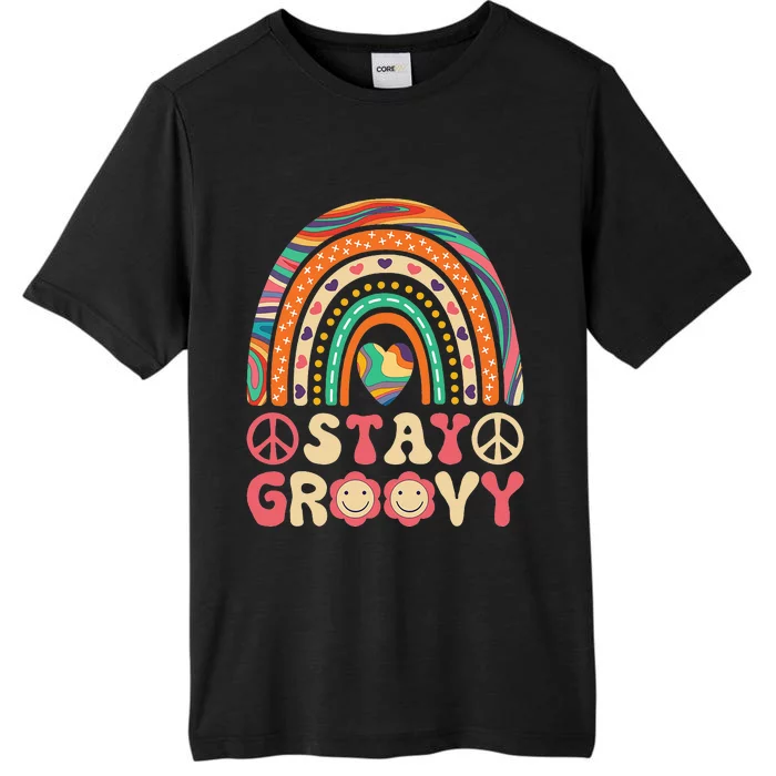 Stay Groovy 60s Outfit 70s Theme Costume Cute Rainbow Hippie ChromaSoft Performance T-Shirt