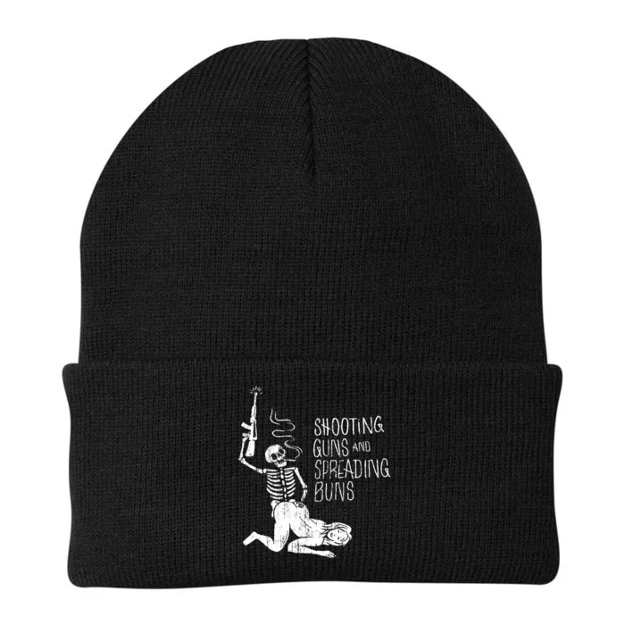 Shooting Guns And Spreading Buns Tees Knit Cap Winter Beanie