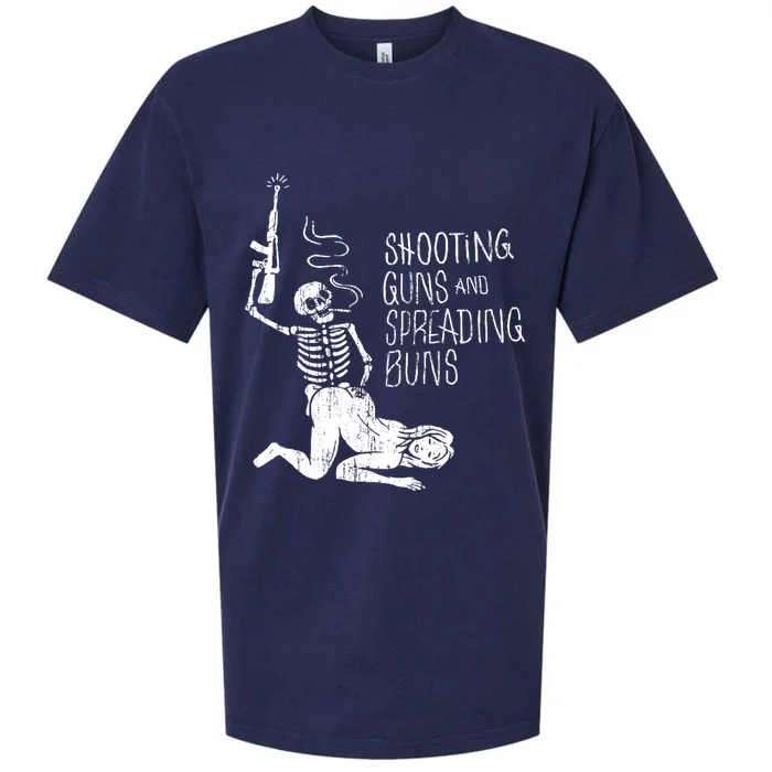 Shooting Guns And Spreading Buns Tees Sueded Cloud Jersey T-Shirt