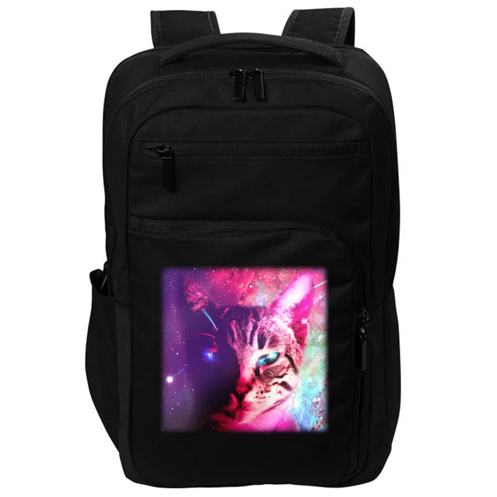 Spacy Galaxy Alien Cat Impact Tech Backpack