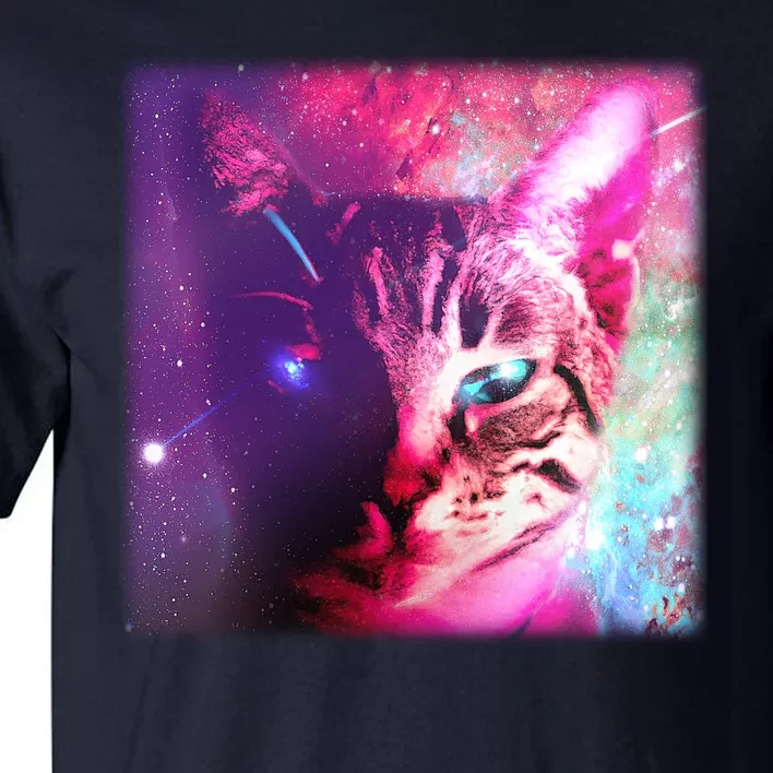 Spacy Galaxy Alien Cat Tall T-Shirt