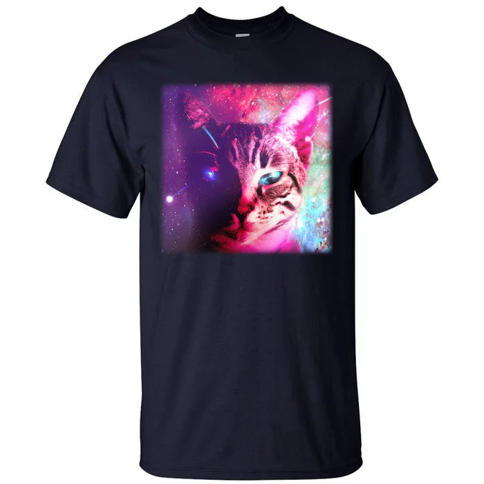 Spacy Galaxy Alien Cat Tall T-Shirt