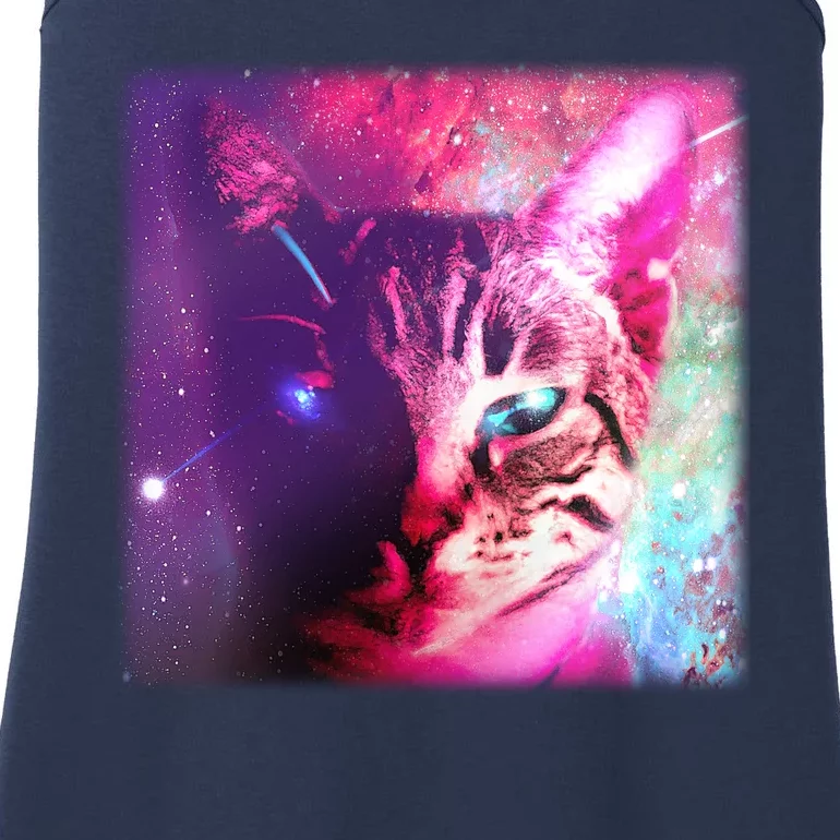 Spacy Galaxy Alien Cat Ladies Essential Tank