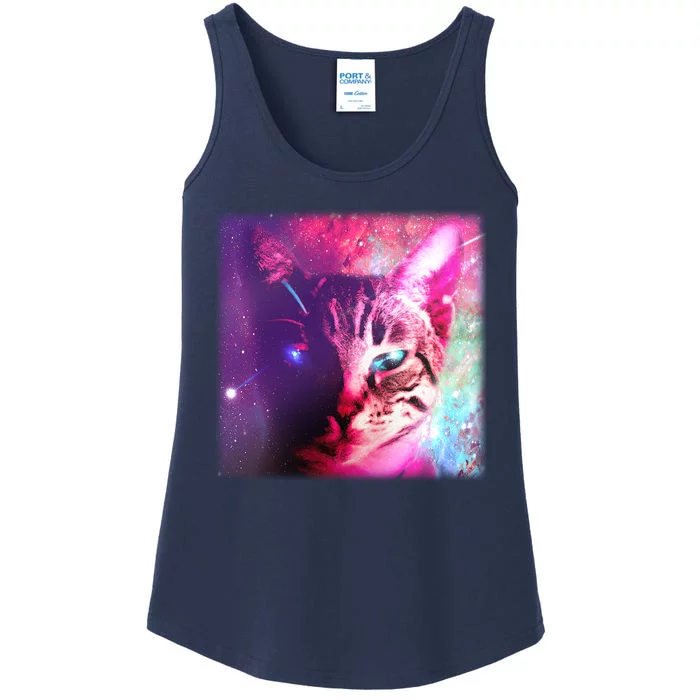 Spacy Galaxy Alien Cat Ladies Essential Tank