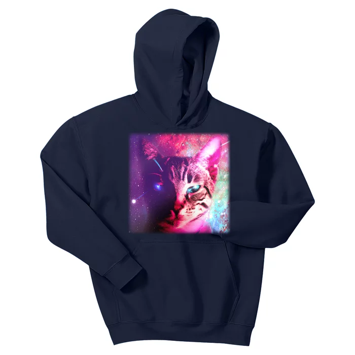 Spacy Galaxy Alien Cat Kids Hoodie