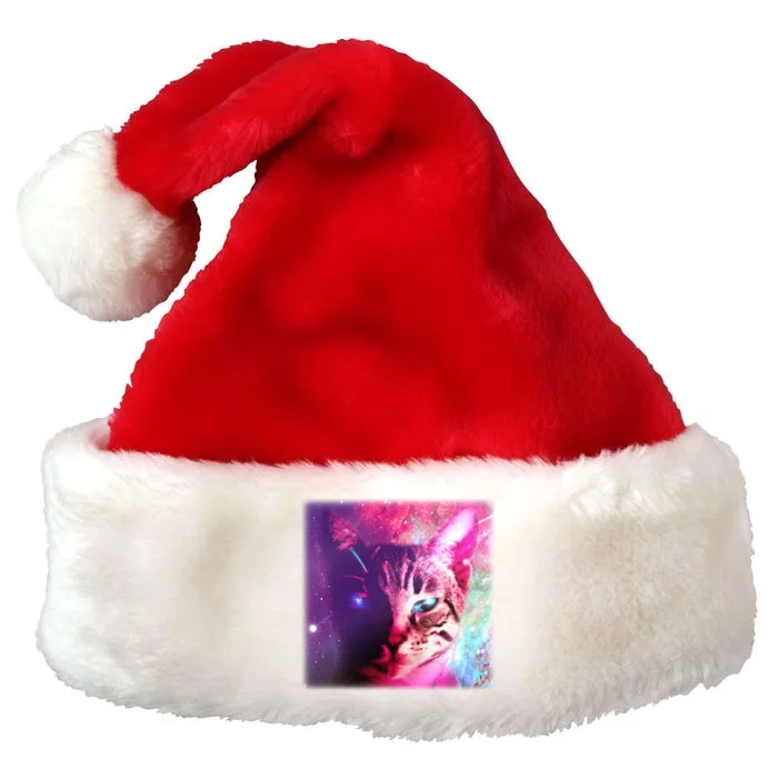 Spacy Galaxy Alien Cat Premium Christmas Santa Hat