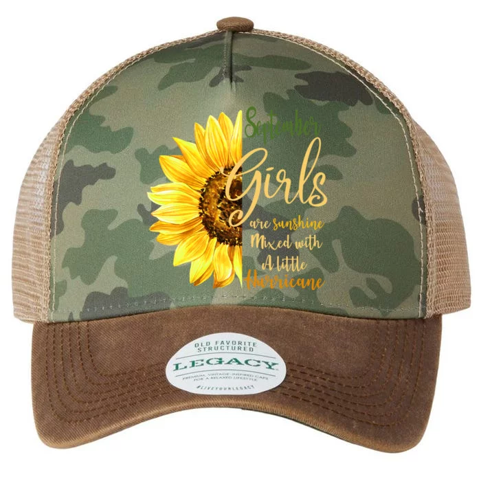 September Girl Are Sunshine Mixed Little Hurricane Flower Gift Legacy Tie Dye Trucker Hat