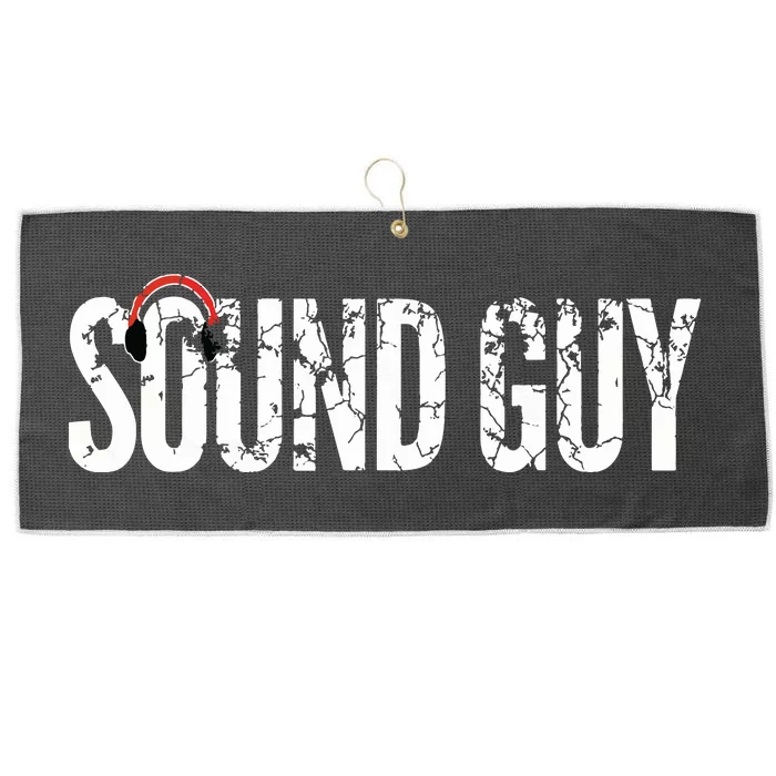 SOUND GUY Audio Engineer Shirts Music Fathers Day Gift Large Microfiber Waffle Golf Towel