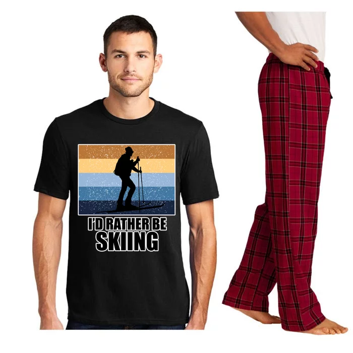 Ski Gift And Id Rather Be Skiing Gift Pajama Set