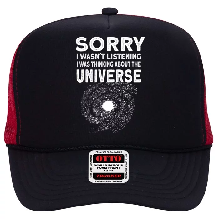 Space Galaxy Astronomy Astrology Gift High Crown Mesh Trucker Hat