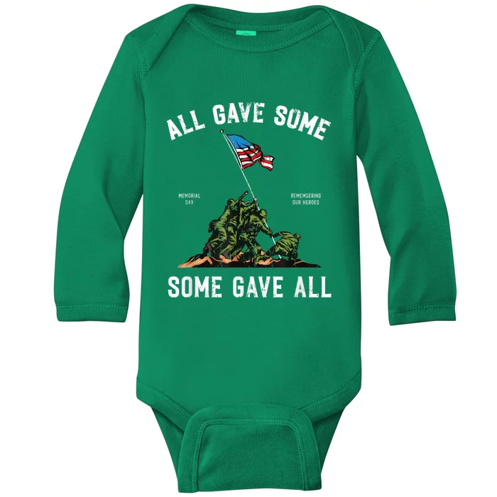 Some Gave All, Memorial Day Baby Long Sleeve Bodysuit