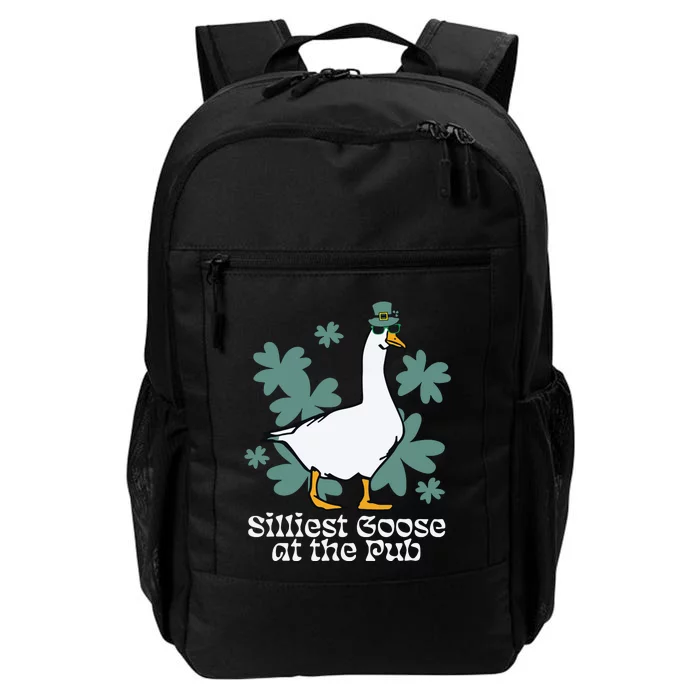 Silliest Goose At The Pub Funny Shamrock St Patricks Day Daily Commute Backpack