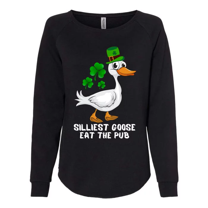 Silliest Goose At The Pub St. Patrick’s Day Womens California Wash Sweatshirt