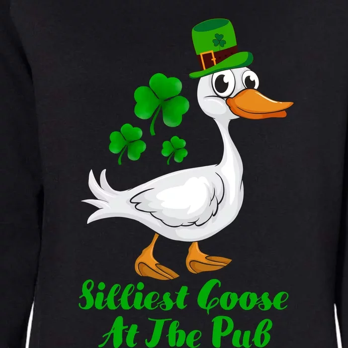 Silliest Goose At The Pub St. Patrick’s Day Womens California Wash Sweatshirt