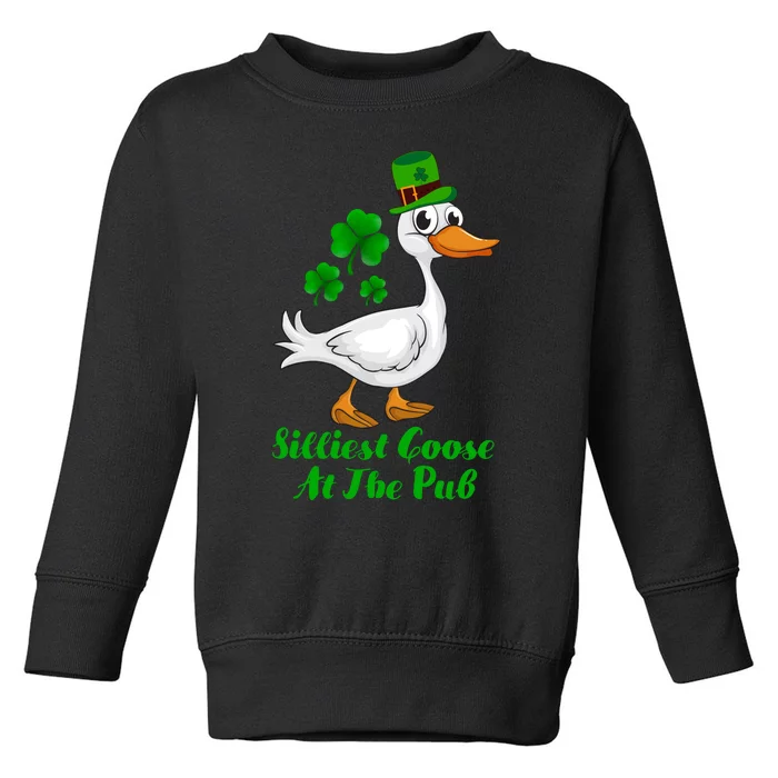 Silliest Goose At The Pub St. Patrick’s Day Toddler Sweatshirt