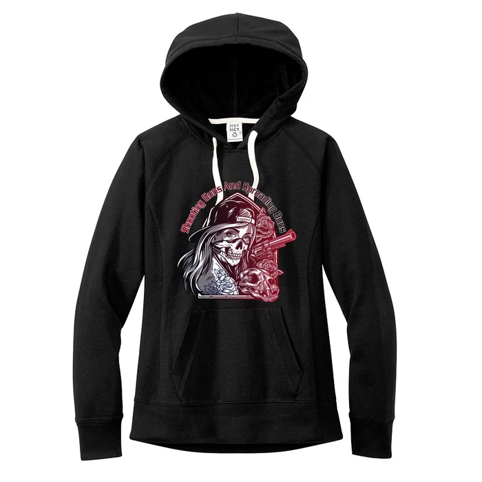 Shooting Guns And Spreading Buns Women's Fleece Hoodie