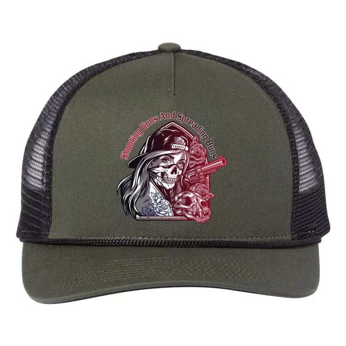 Shooting Guns And Spreading Buns Retro Rope Trucker Hat Cap