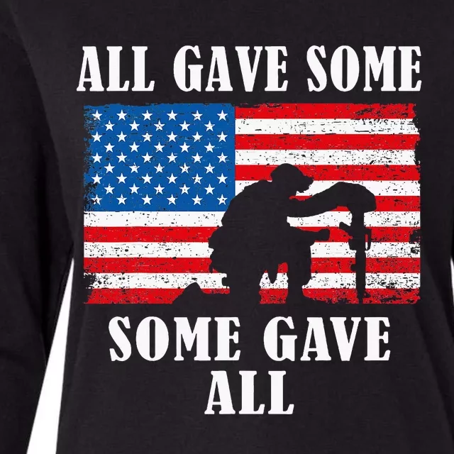 Some Gave All Memorial Veterans Day Partiotic Usa Womens Cotton Relaxed Long Sleeve T-Shirt