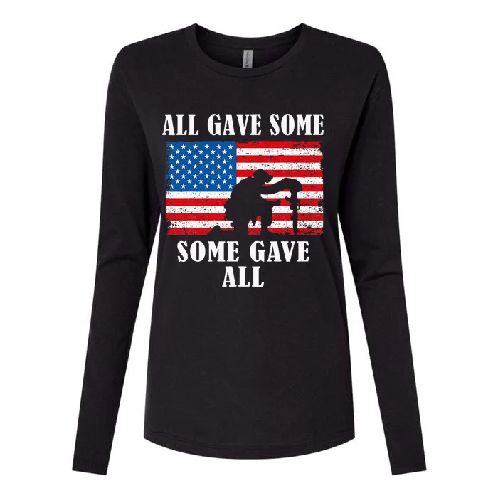 Some Gave All Memorial Veterans Day Partiotic Usa Womens Cotton Relaxed Long Sleeve T-Shirt