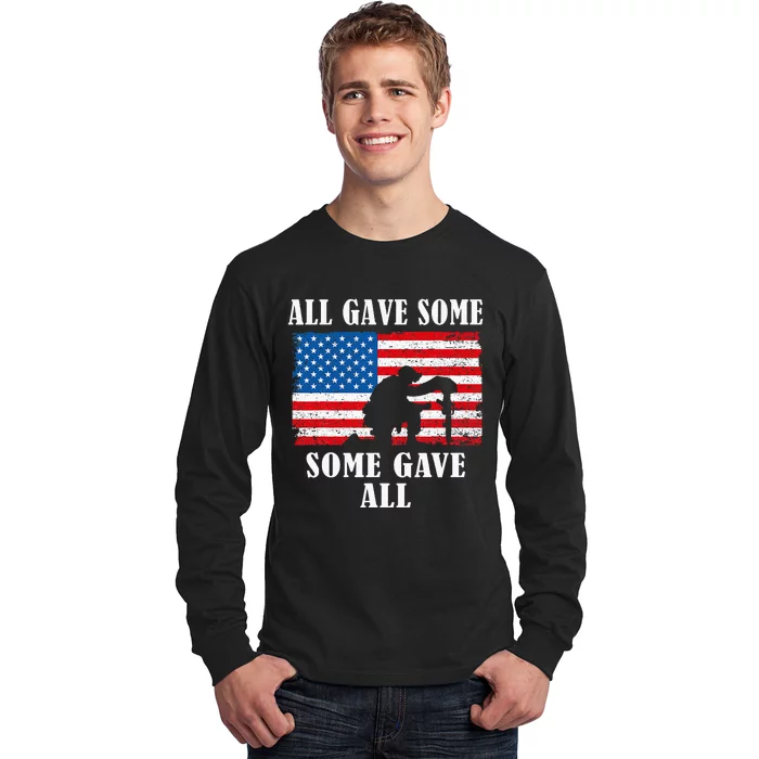 Some Gave All Memorial Veterans Day Partiotic Usa Long Sleeve Shirt